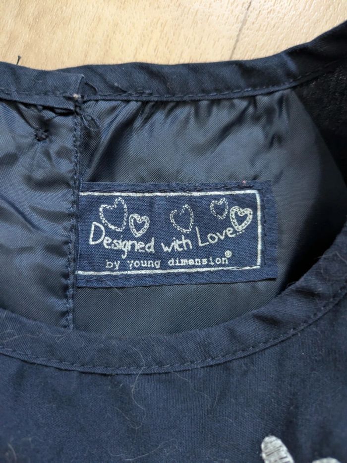 Robe chic marine et blanc 3 ans - 98cm - photo numéro 3