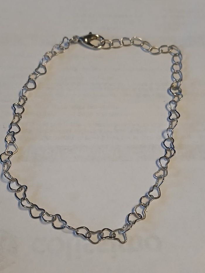 Bracelet avec mailles cœurs - photo numéro 1
