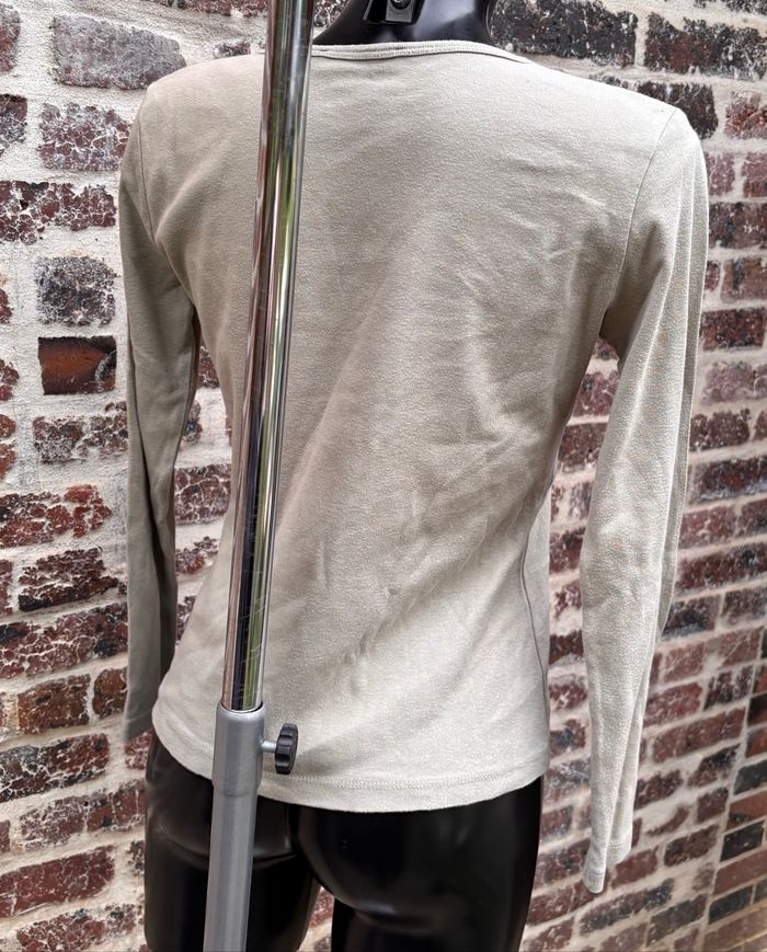 🌿T-shirt manches longues kaki Taille 40 – Cache Cache - photo numéro 4