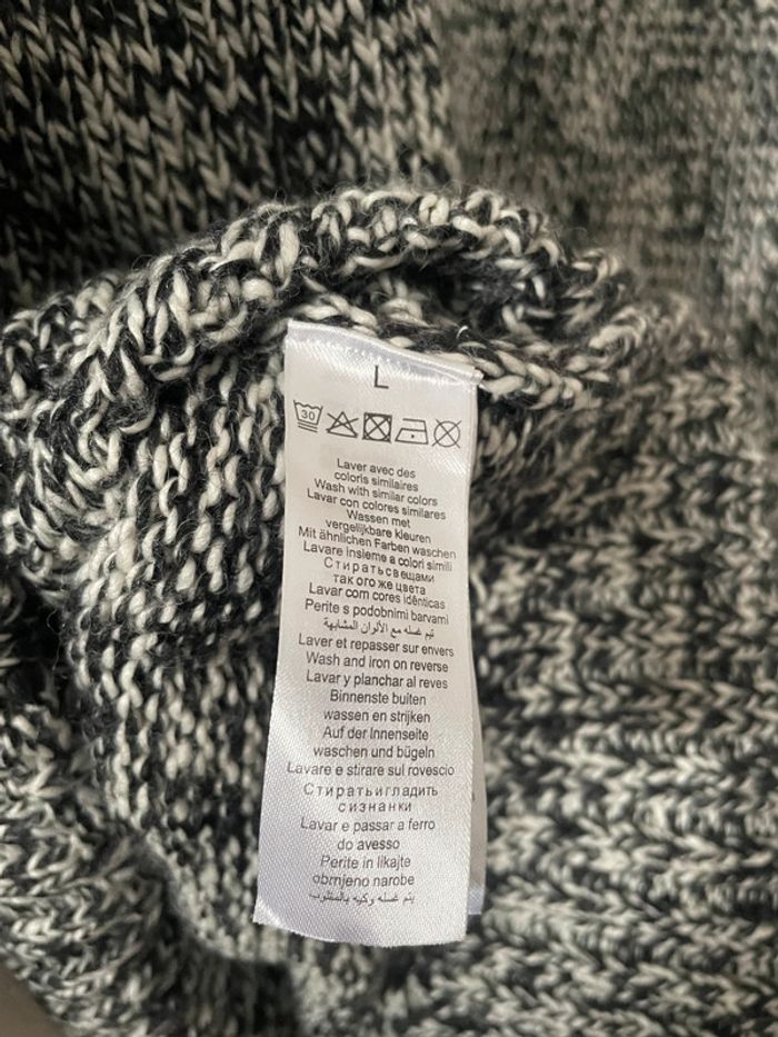 Pull gris à grosses mailles pour homme, marque Jules - photo numéro 5