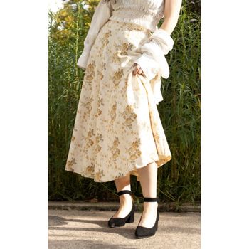 Magnifique jupe à fleurs automnale marque japonaise Harmonica S-M/36-38 TBE