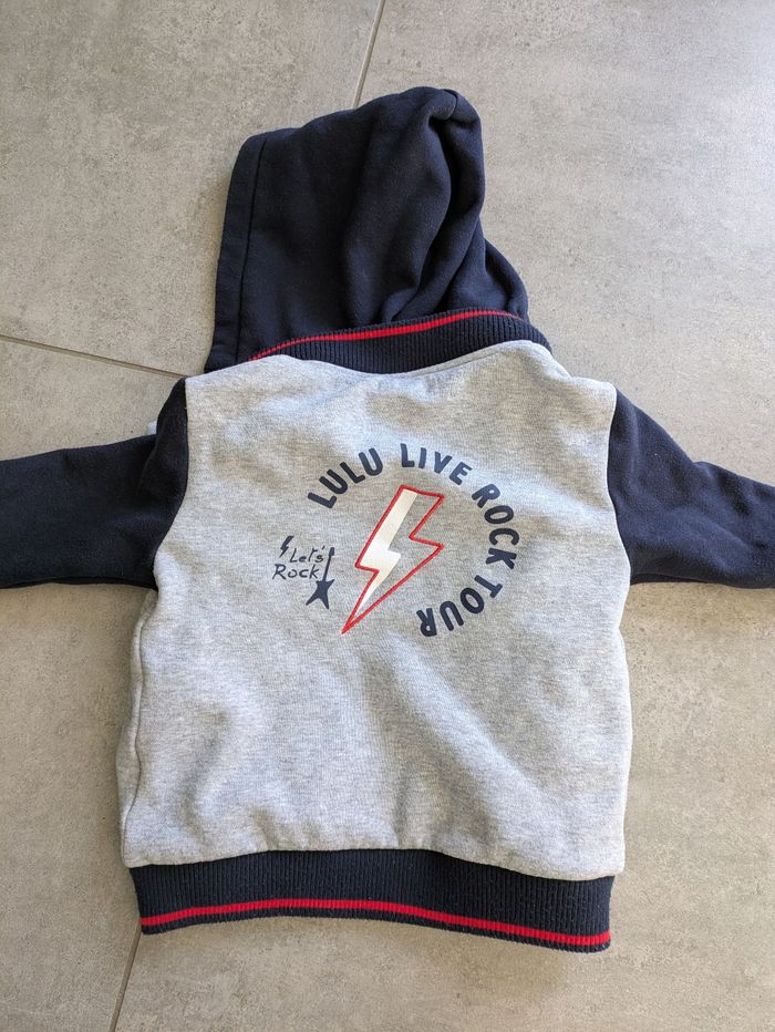 Veste zippée capuche rock lulu castagnette 4 ans - photo numéro 3