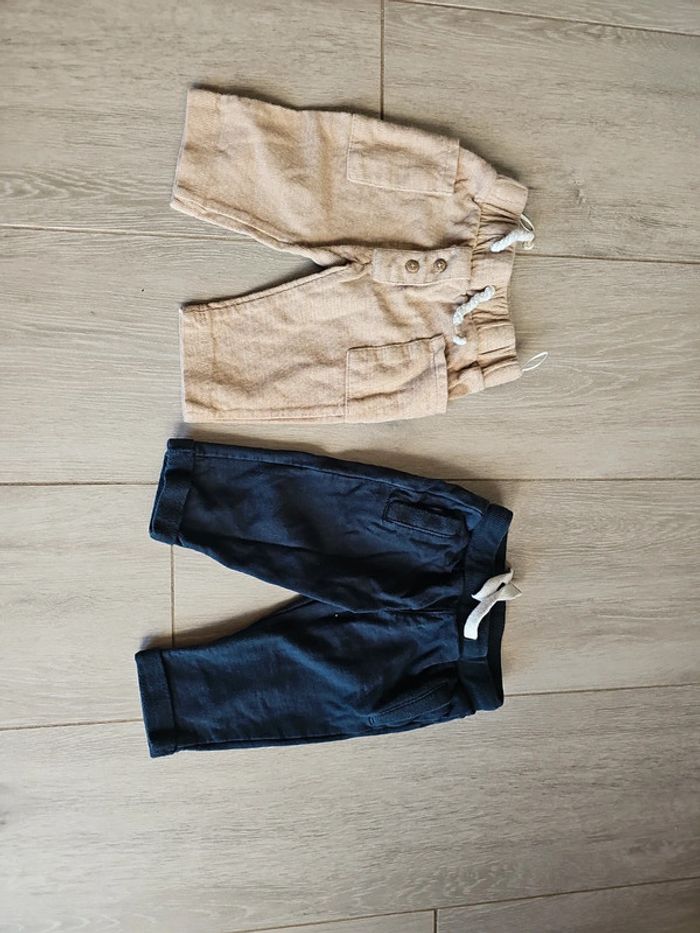 2 pantalons 6 mois