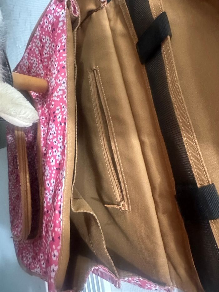 Cartable Tann’s fleuri – bon état – grande taille - photo numéro 2