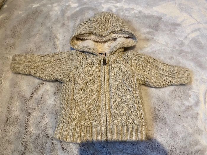 Gilet à capuche chaud 0-3 mois - photo numéro 2