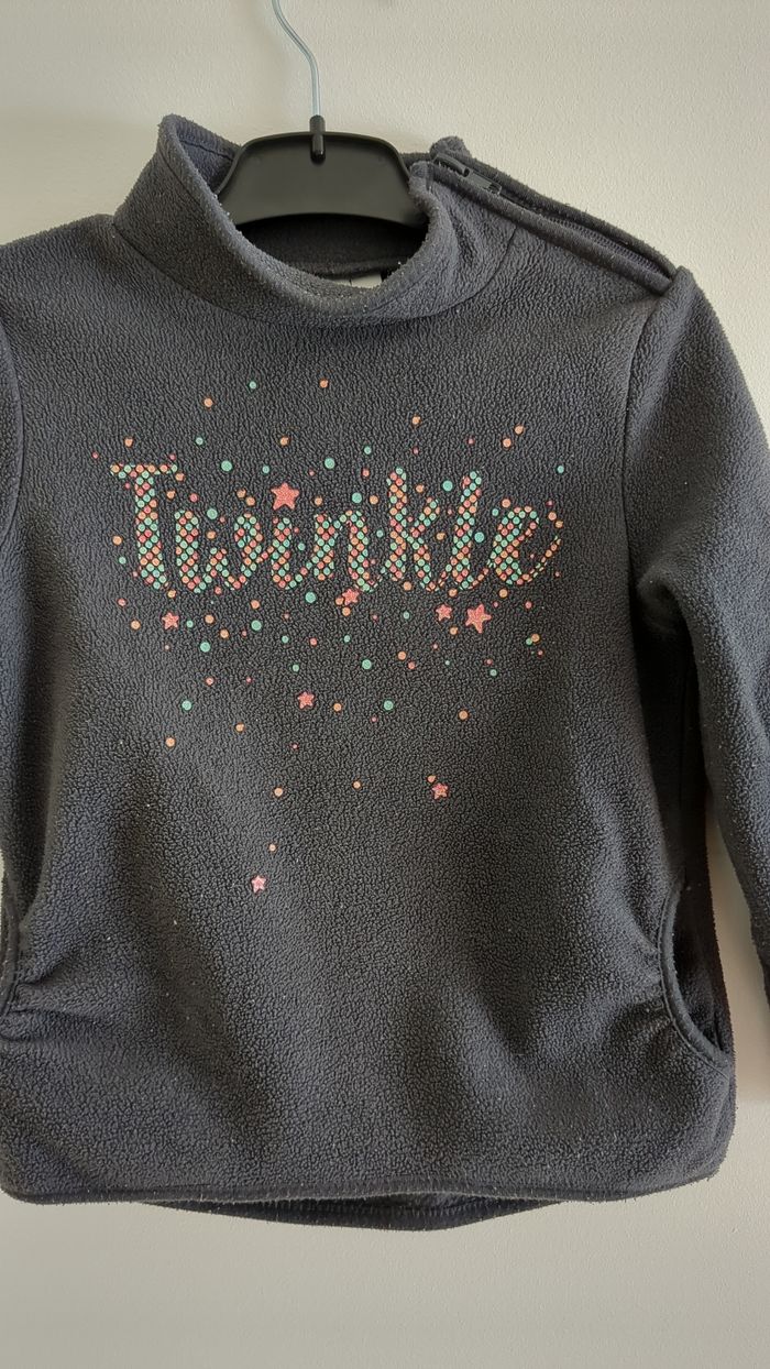 Pull polaire col montant gris 3 ans Palomino - photo numéro 3