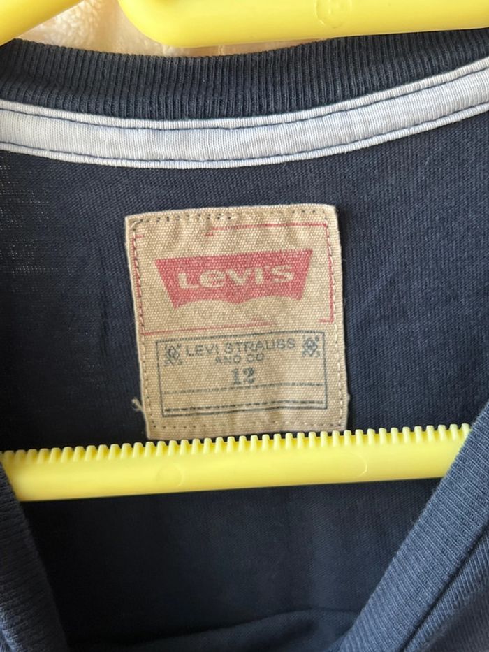 T-shirt Lévis 12 ans bleu marine - photo numéro 3