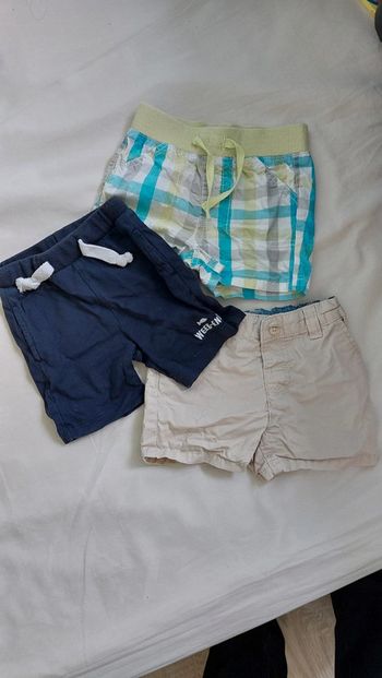 3 shorts 12 mois