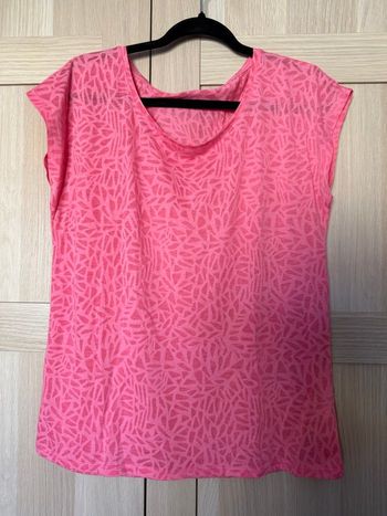Tee shirt rose transparent Camaieu t.l
