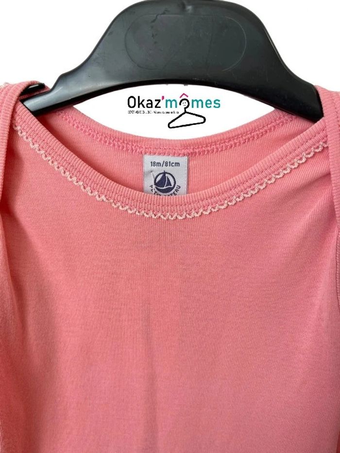 Body à manches longues rose - Petit Bateau 18 mois (81cm) - photo numéro 2