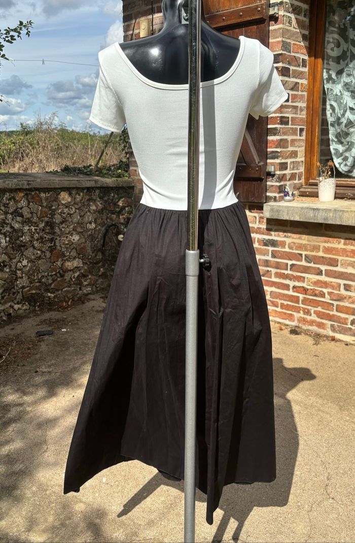 👗 Robe longue bicolore noir et blanc – Taille 36 - photo numéro 3