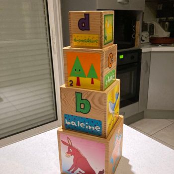 Jeux de cubes en bois