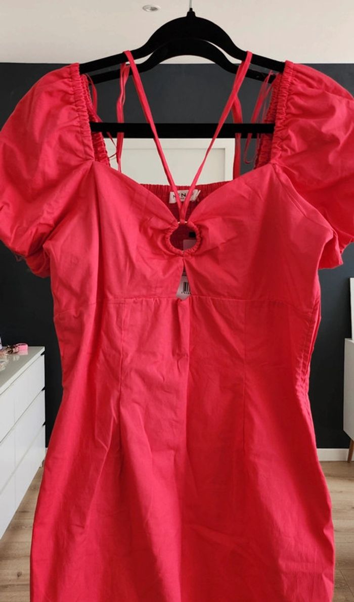 Robe manches courtes rose foncé taille 40 Naf Naf - photo numéro 3