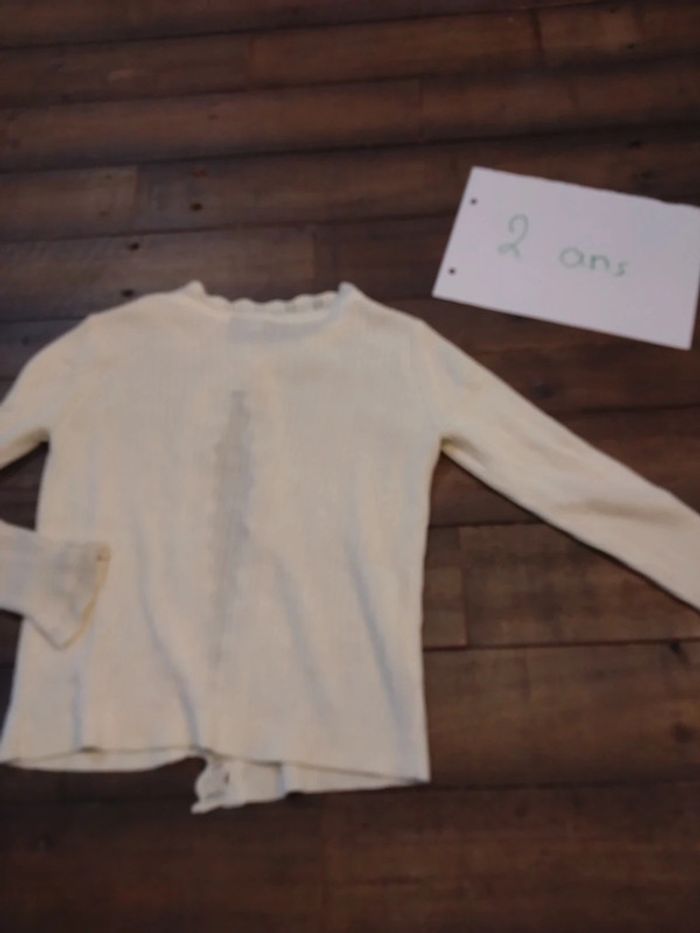 Gilet blanc bebe fille 2 ans gap - photo numéro 4