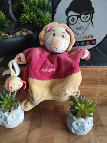 Doudou Marionnette Lion Abeille Fifi Aime Bzz Baby Nat' Plat #geektradedoudou