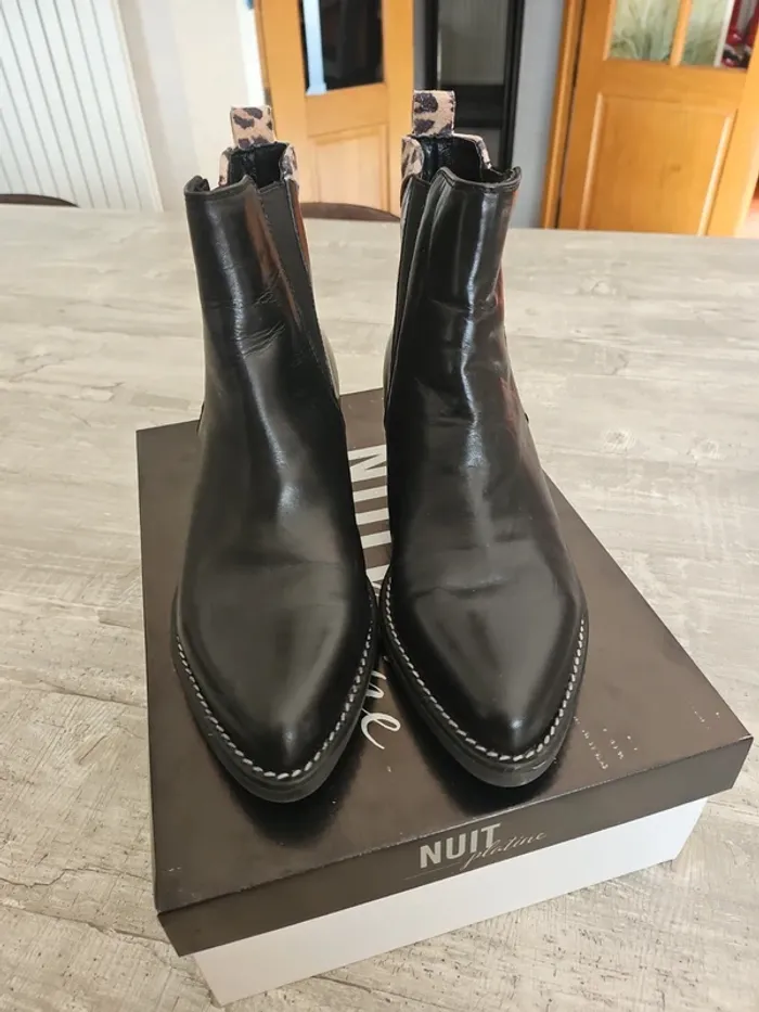 Bottines Hélène Rouge - photo numéro 2