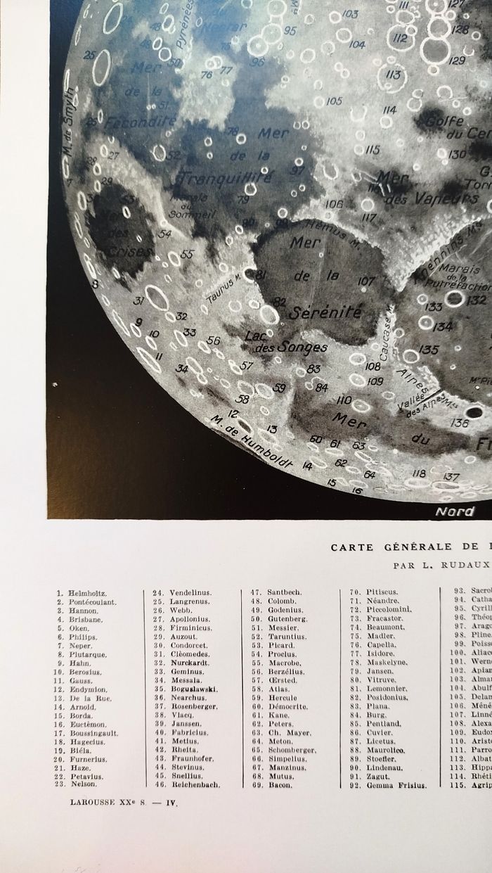 🌙 Affiche sur la lune, d'après une lithographie de 1928 - photo numéro 4