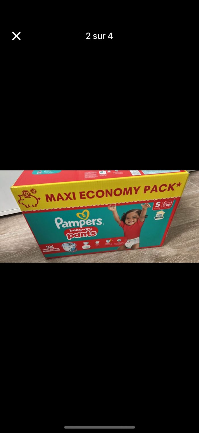 Couche culotte taille 5 marque Pampers - photo numéro 2