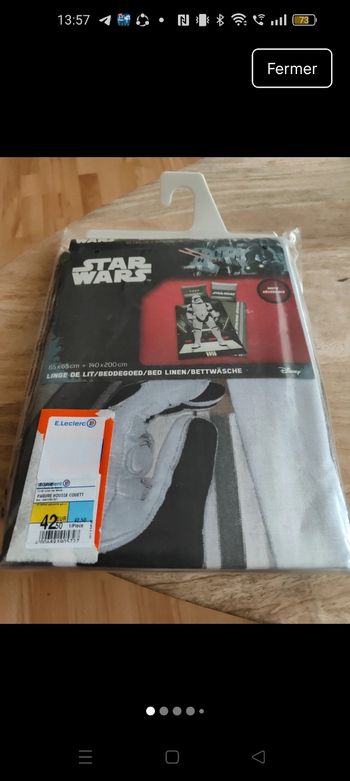 Parure housse de couette 1 personne Star wars 