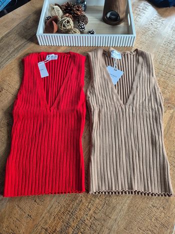 Lot de 2 Tops Courts Femme Taille S/M