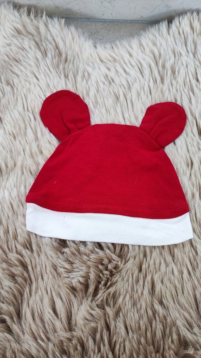 Bonnet rouge minnie 6/12 mois - photo numéro 2