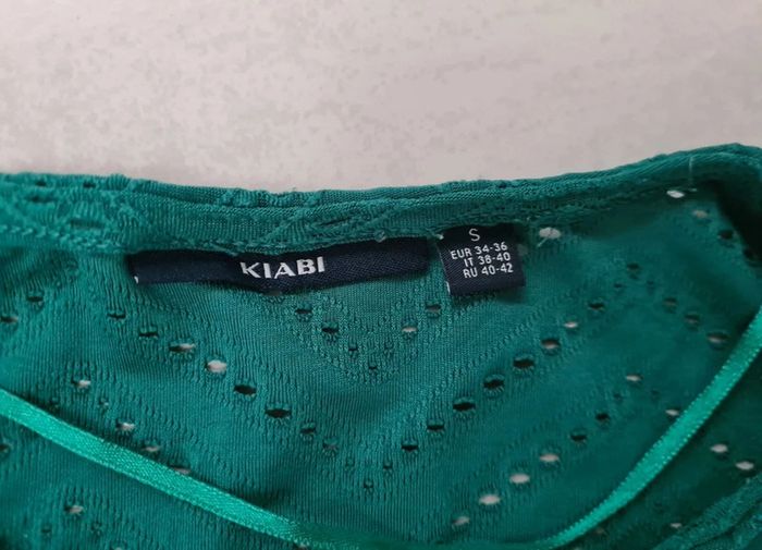 T-shirt vert motif chevron - taille S Kiabi - photo numéro 2