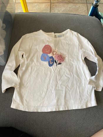 Haut à manches longues fille 23 mois 86cm