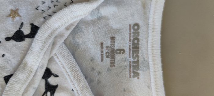 Lot 3 bodys Orchestra 6 mois ⚫⚪ Bodies 6 mois - photo numéro 10