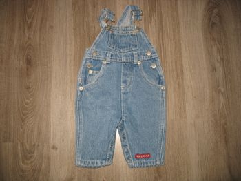  SALOPETTE EN JEAN BÉBÉ GARÇON "TOUT COMPTE FAIT" - 3 MOIS - n°02