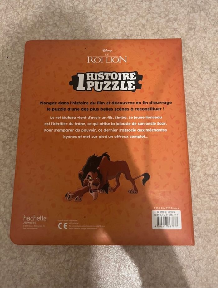 Livre Le Roi Lion histoire/puzzle - photo numéro 2