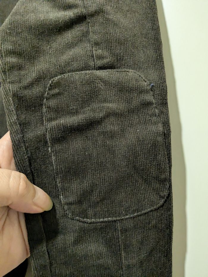 Magnifique veste Bleu comme gris en velours côtelé kaki. Taille 12 ans. - photo numéro 10
