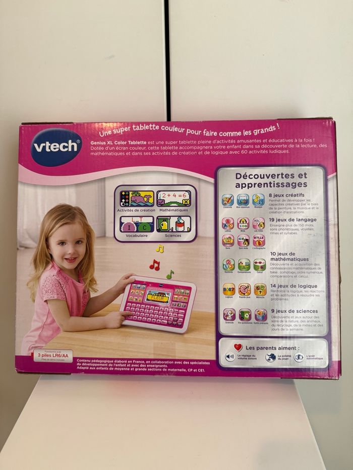 Tablette Genius Xl VTECH couleur rose cadeau Noël 🎅 🎄 - photo numéro 2