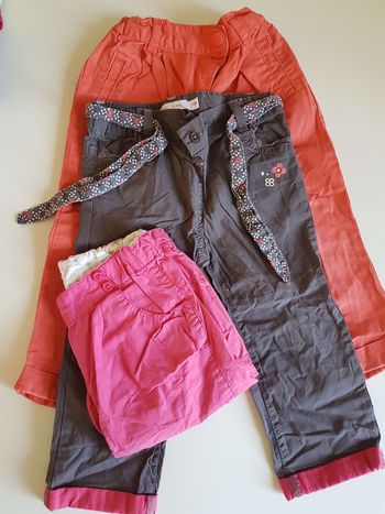 3 pantalons 18 mois fille