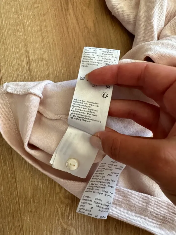 Robe polo Lacoste rose taille 38 - photo numéro 8