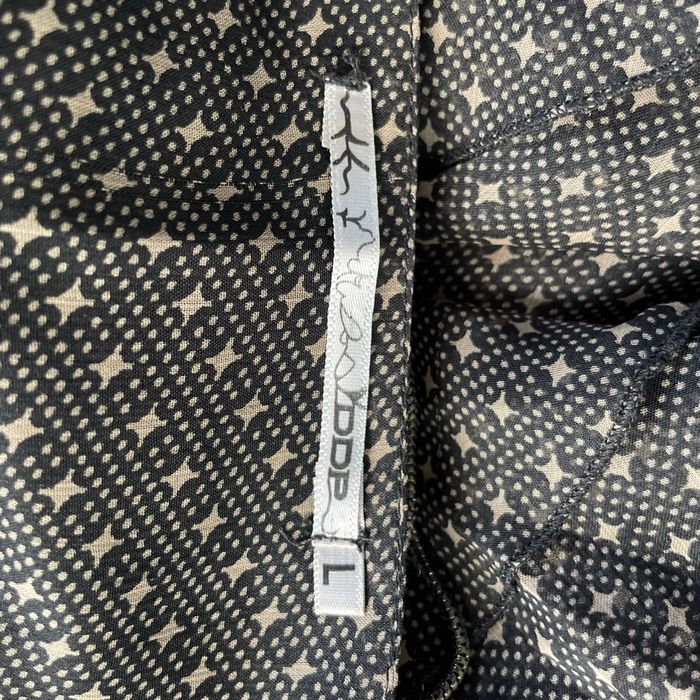 Jupe noire à volants DDP Taille L imprimé graphique doublée made in France V057 - photo numéro 7