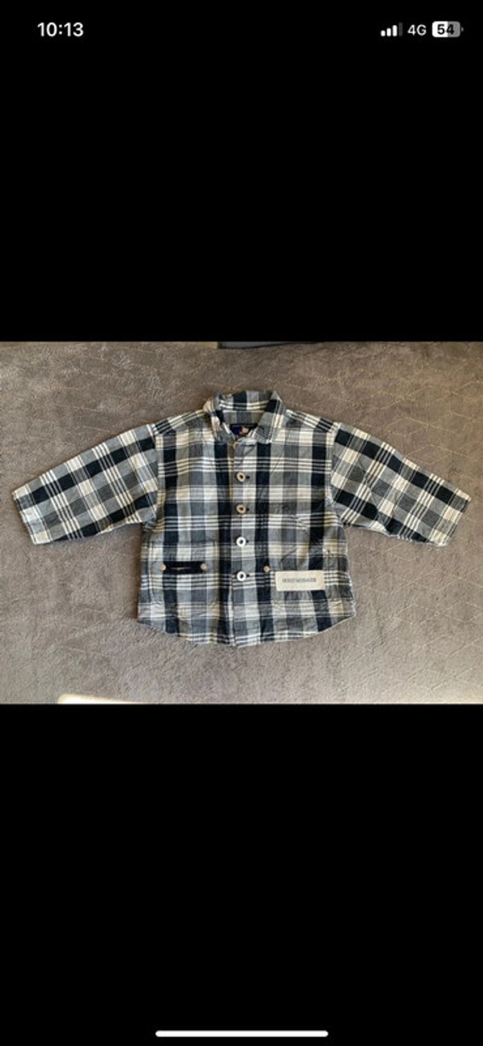 Chemise noir garçon taille 18/24 mois