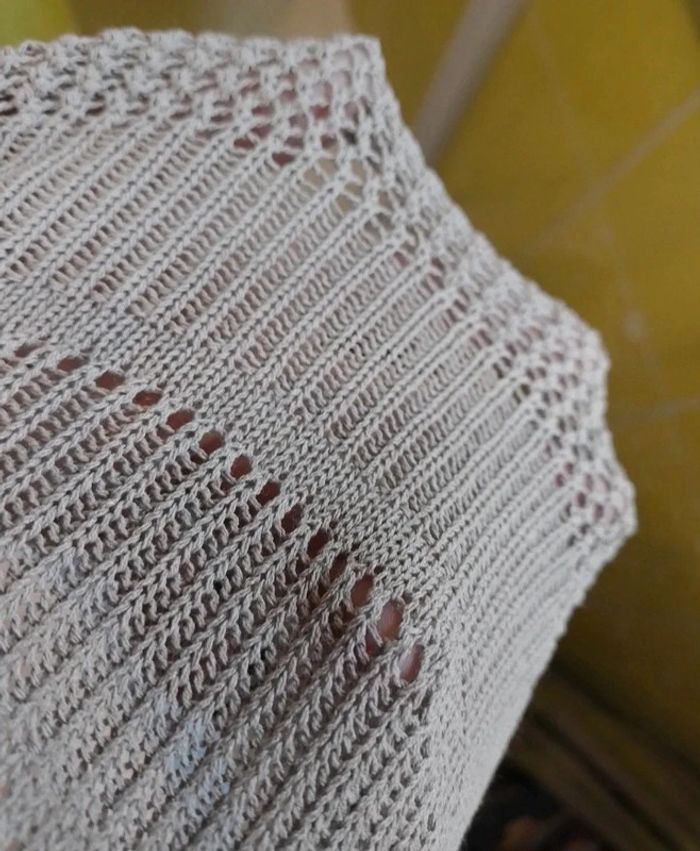 Pull femme brun ajouré croq top - photo numéro 10