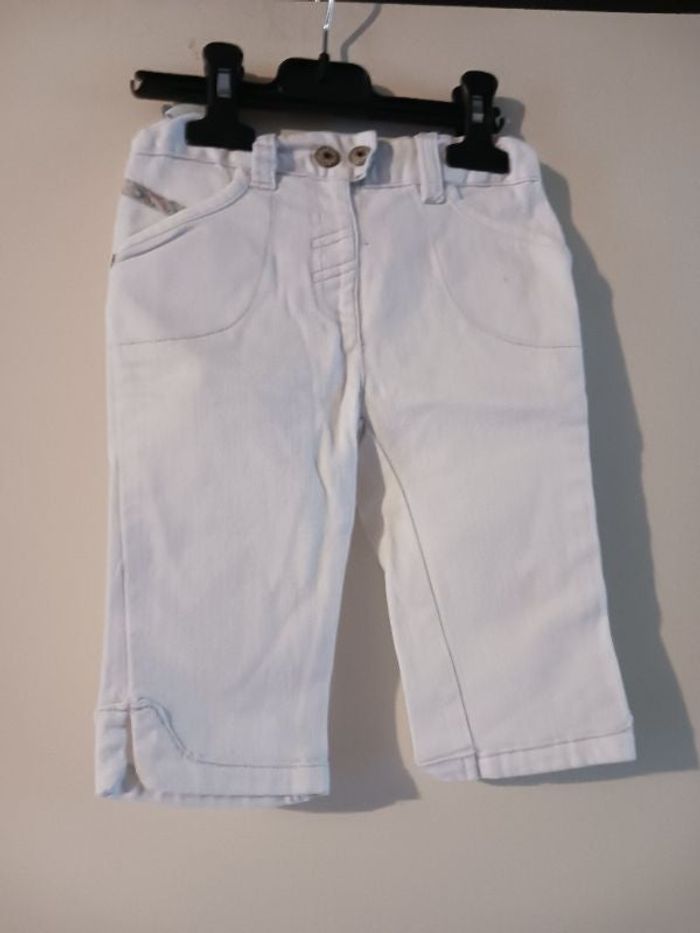 Jeans blanc 24 mois
