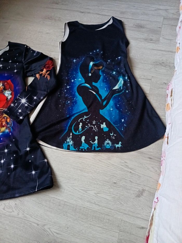 Robe 14 ans sans manche et  14 ans fille manche longue Disney cendrillon belle bête - photo numéro 4