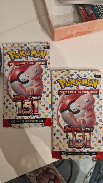 2 boosters pokemon serie 151