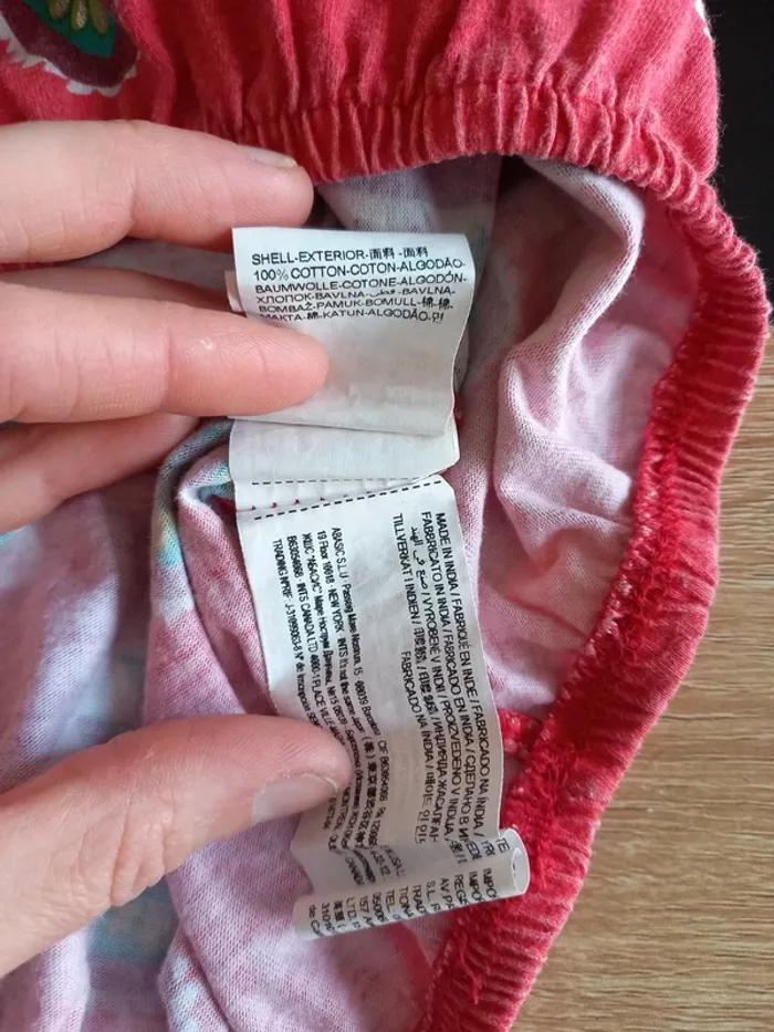 Robe desigual rouge /rose T.9/10 ans - photo numéro 6
