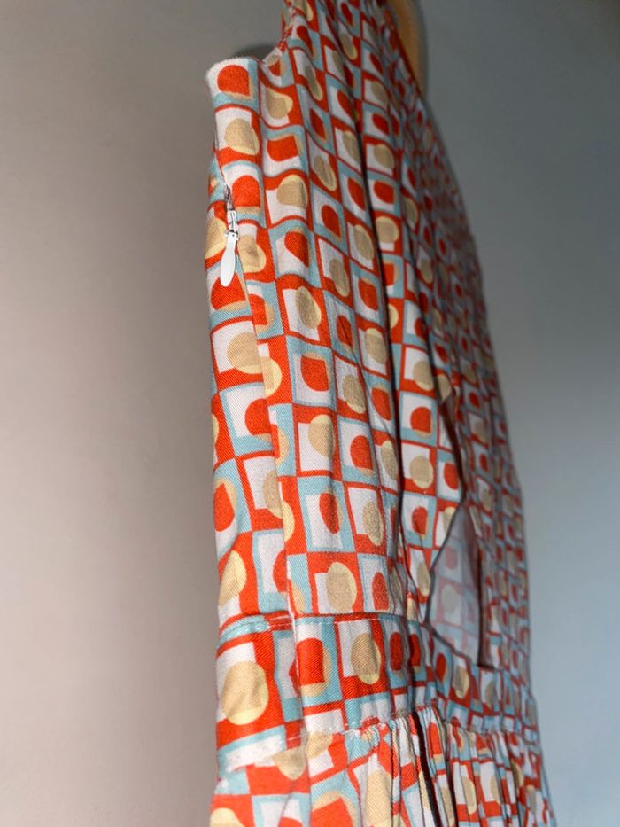 303 - robe a motifs vintage et ceinture « coquillage » mademoiselle R - photo numéro 4