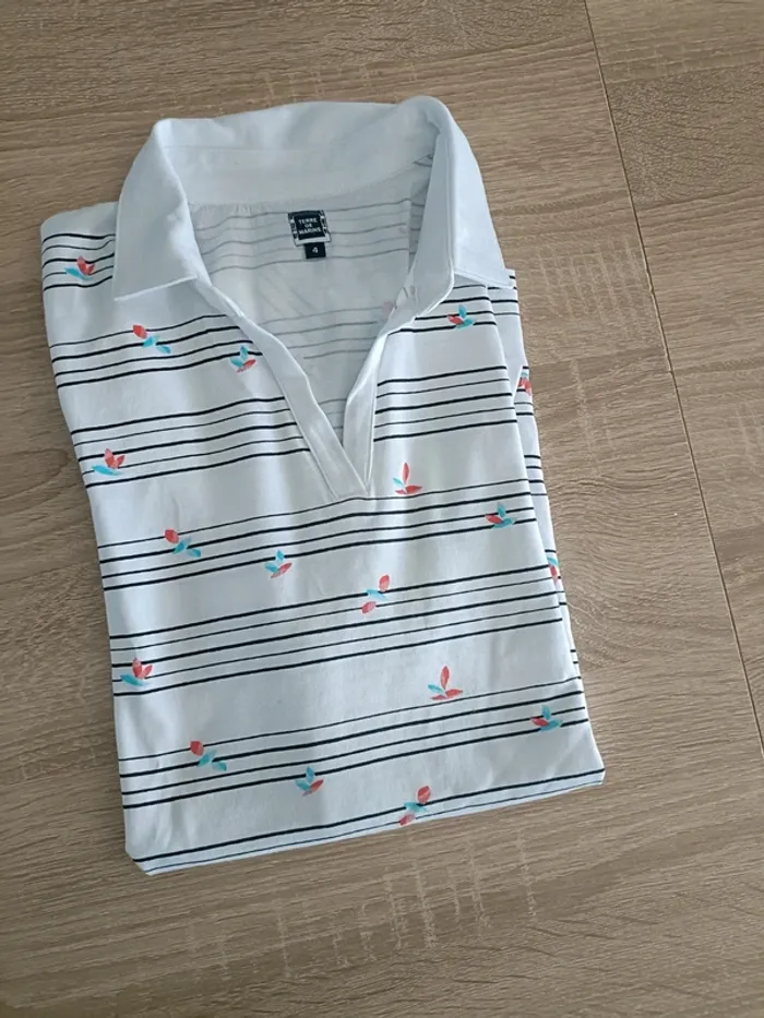 T-shirt - taille 4 - terre de marins - photo numéro 2