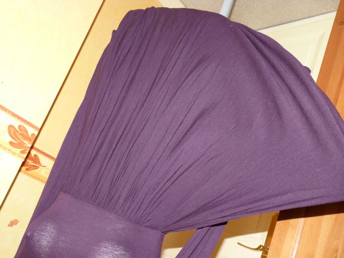 BERSHKA Robe TULIPE COL ROULE - violette taille M - photo numéro 2