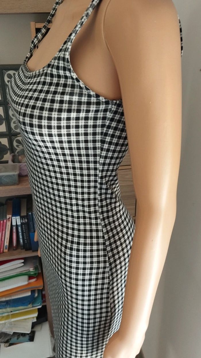 Robe noire et blanche Pimkie taille s fendu - photo numéro 6