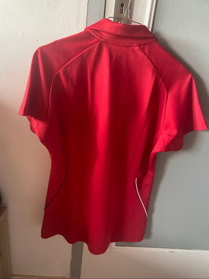 Polo rouge femme Yonex Taille L - photo numéro 3