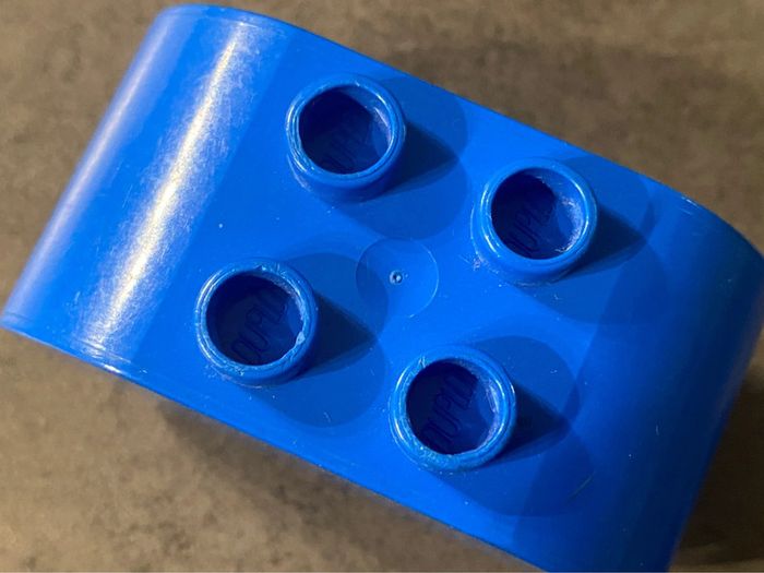 Lego Duplo bleu aux extrémités arrondis 6448 - photo numéro 2