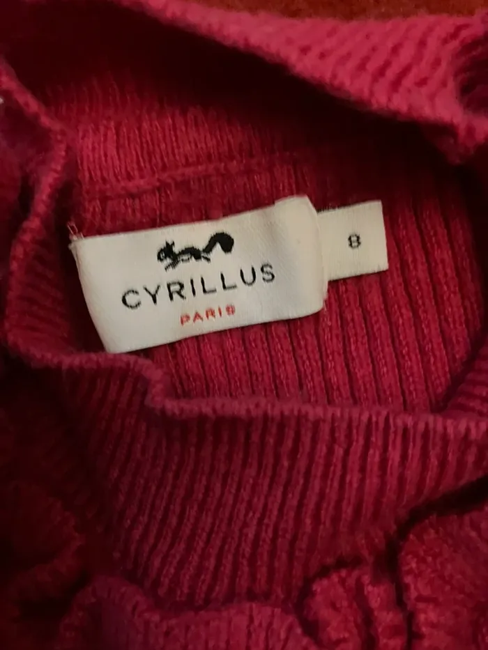 Pull Fushia cyrillus 8 ans - photo numéro 2