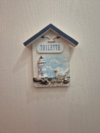 Plaque de porte Toilette