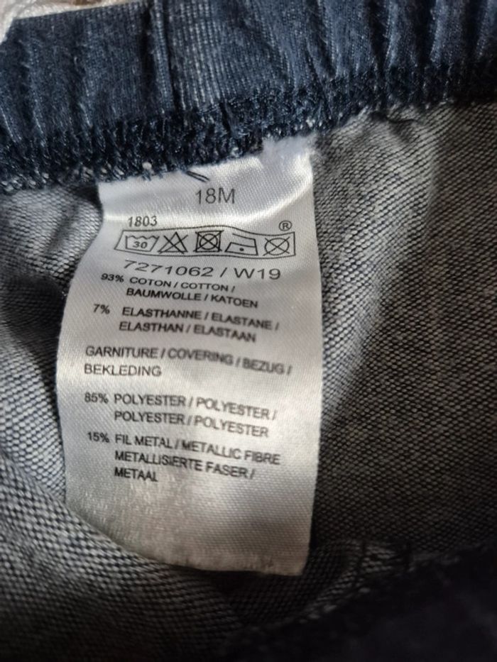 Ensemble 18 mois tee shirt manches longues, legging lisserai doré, Tee-shirt manche courte fruit - photo numéro 4